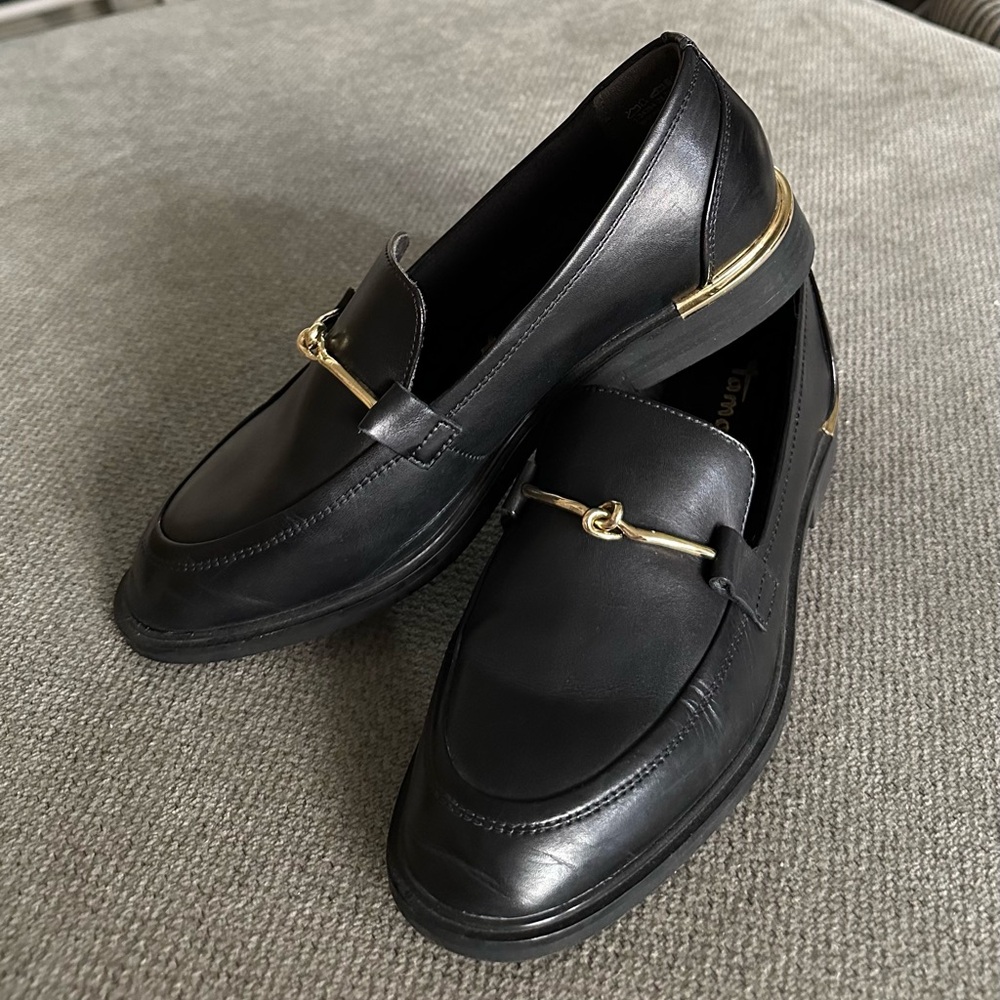 Black Leather Loafers